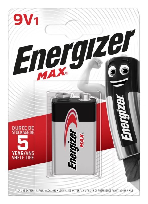 BATERIA ENERGIZER MAX 9V 6LR61. 1 szt. Opakowanie ECO