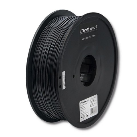 Qoltec Profesjonalny filament do druku 3D | ABS PRO | 1.75mm | 1 kg | Black