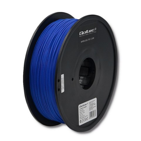 Qoltec Profesjonalny filament do druku 3D | PLA PRO | 1.75mm | 1kg | Blue