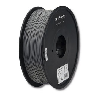 Qoltec Profesjonalny filament do druku 3D | PLA PRO | 1.75mm | 1kg | Grey