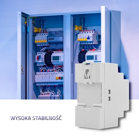 Qoltec Zasilacz na szynę DIN | 54W | 12V | 4.5A | Szary