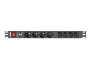 Listwa zasilająca LANBERG PDU-04E04I-0200-IEC-BK