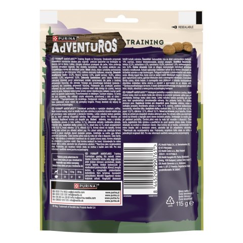 PURINA Adventuros Training dziczyzna - przysmak dla psa - 115g