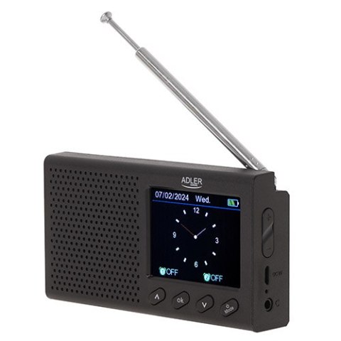 Radio Przenośne - LCD - FM - Bluetooth - Zegar