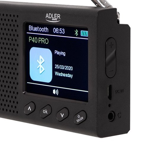 Radio Przenośne - LCD - FM - Bluetooth - Zegar