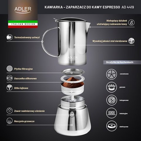 Kawiarka - zaparzacz do kawy Espresso - 350ml