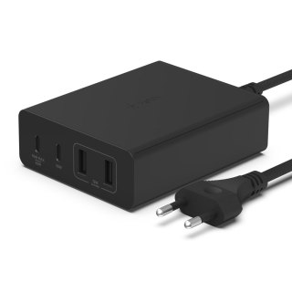 Ładowarka Belkin BoostCharge Pro 4-Port 2xUSB-C PD 3.0 + 2xUSB-A GaN Charger 108W Black