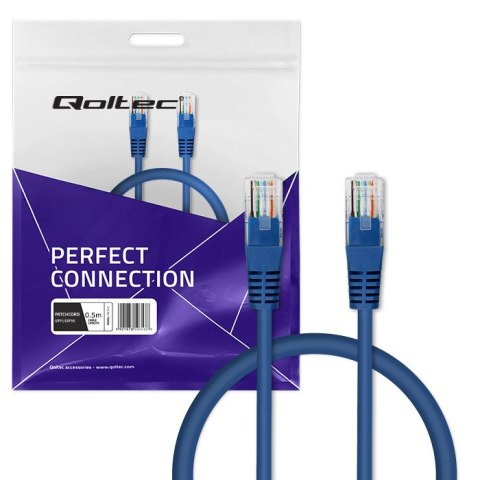 Qoltec Kabel Patchcord UTP | CAT5E | 0.5m