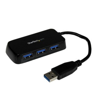 BLACK 4 PORT MINI USB 3.0 HUB/.