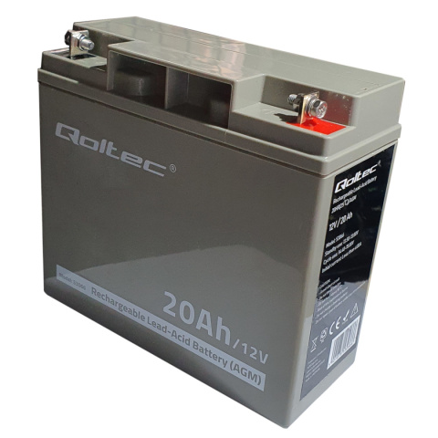 Qoltec Akumulator AGM | 12V | 20Ah | max. 300A