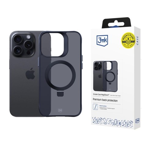 Etui na telefon 3mk Smoke Case Mag&Stand do Apple iPhone 15 Pro Max