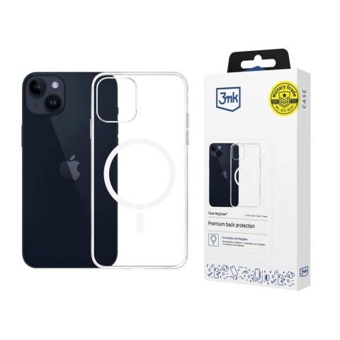 Etui na telefon 3mk do Apple iPhone 14 z Mag Safe - przezroczyste Clear MagCase