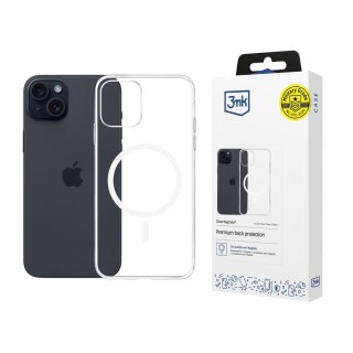 Etui na telefon 3mk do Apple iPhone 15 z Mag Safe - przezroczyste Clear MagCase