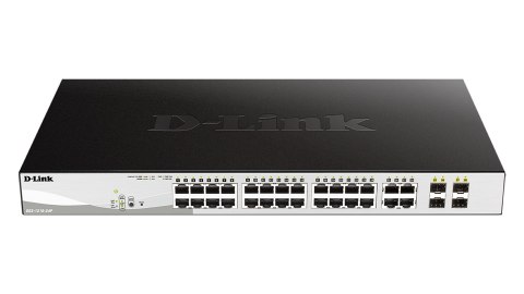 D-Link | Inteligentne zarządzalne przełączniki gigabitowe serii DGS-1210 | DGS-1210-24P | Zarządzane L2 | Możliwość montażu na b