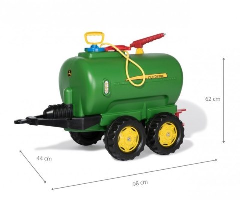 Rolly Toys 122752 Cysterna Rolly Tanker John Deere z pompą i sikawka 2-osie