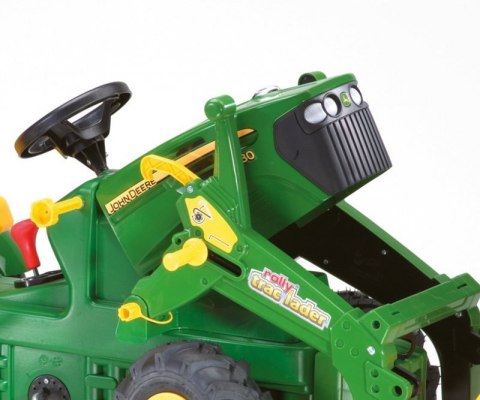 Rolly Toys 710126 Traktor Rolly Farmtrac John Deere z łyżką i pompowanymi kołami