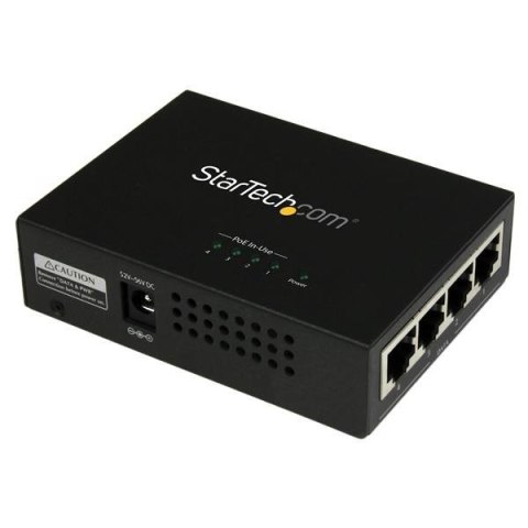 4 PORT GIGABIT POE+ INJECTOR/IN