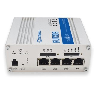 Teltonika RUTX09 Router kablowy LTE 2xSIM 4x LAN/WAN GIGABIT