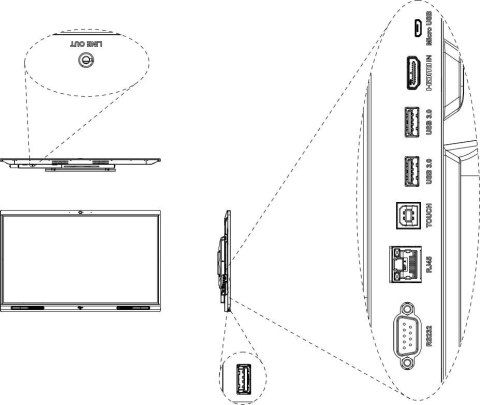 MONITOR TABLICA INTERAKTYWNA DAHUA LCH65-MC410-B