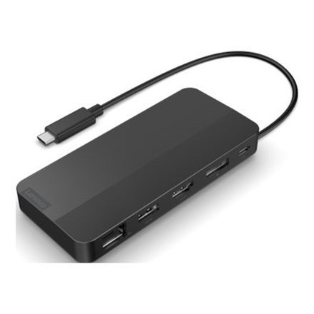 Lenovo | Podróżna stacja dokująca USB-C z dwoma wyświetlaczami bez adaptera