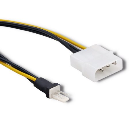 Qoltec Adapter do wentylatora Molex / 3 pin | 0.18m