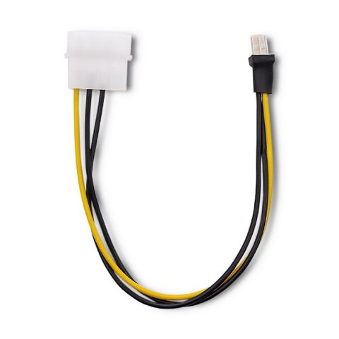 Qoltec Adapter do wentylatora Molex / 3 pin | 0.18m