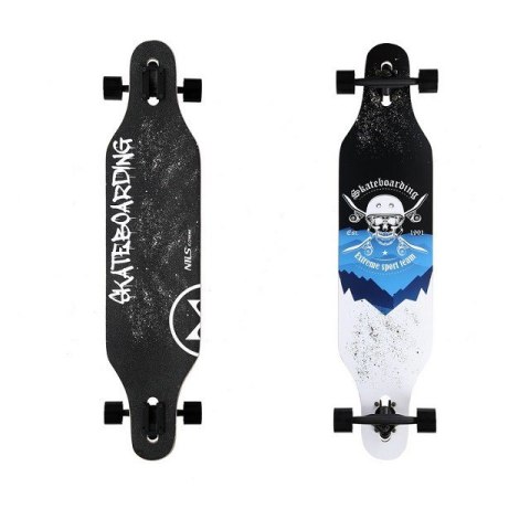 LONGBOARD SKULL WOOD SKATE NILS EXTREME