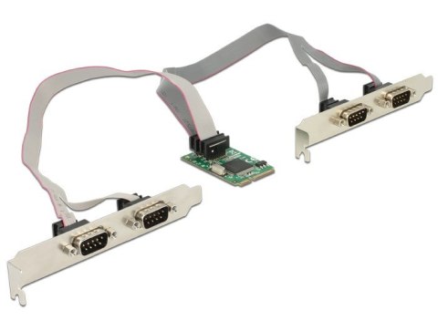 Delock MiniPCIe I/O PCIe w pełnym rozmiarze 4 x