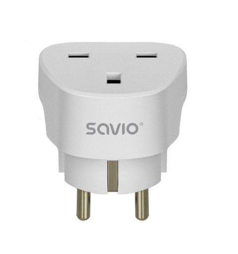 Adapter podróżny Savio AP-02 gniazdo UK - wtyk EU