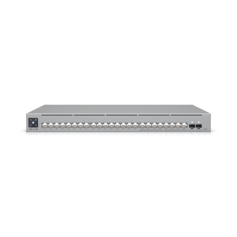 Ubiquiti Switch UniFi 16xRJ45 GBit/8xRJ45 2.5G/2xSFP+ Zarządzalne PoE+ 400W Max 19" do montażu w szafie, ekran dotykowy 1,3"