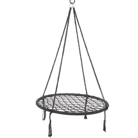 Huśtawka Bocianie Gniazdo Hamak Wiszący Ogrodowy Szary ROYOKAMP 80 cm Huśtawka Bocianie Gniazdo Hamak Wiszący Ogrodowy Szary ROYOKAMP 80 cm