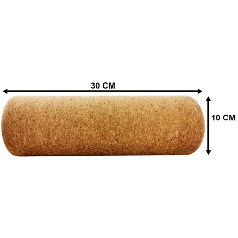 Wałek do Ćwiczeń Treningu Jogi Korkowy ENERO 10x30 cm Wałek do Ćwiczeń Treningu Jogi Korkowy ENERO 10x30 cm