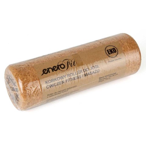 Wałek do Ćwiczeń Treningu Jogi Korkowy ENERO 10x30 cm Wałek do Ćwiczeń Treningu Jogi Korkowy ENERO 10x30 cm