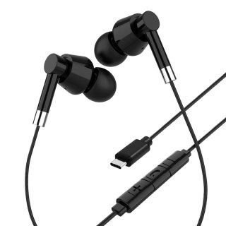 Słuchawki z mikrofonem Media-Tech EARPHONES ALL USB-C MT3609K