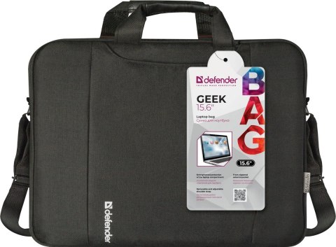 TORBA DEFENDER GEEK 15.6" CZARNA