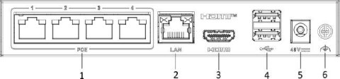 Rejestrator IP Hilook by Hikvision 4 kanałowy 4MP SSD-NVR-4MP/4P (1T)