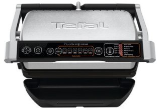 Grill elektryczny Tefal OptiGrill+ Initial GC 706D34 (składany; 1800W; kolor srebrny)