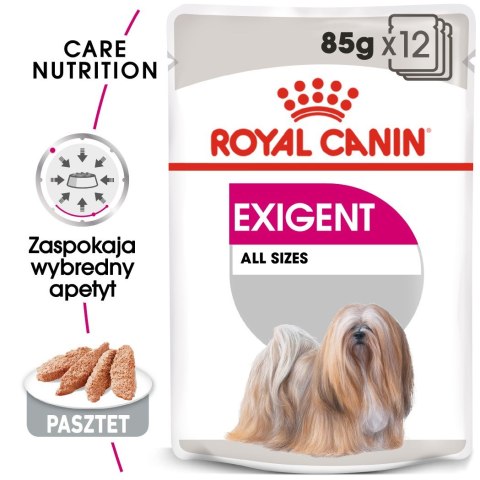 ROYAL CANIN CCN EXIGENT LOAF - mokra karma dla psa dorosłego - 12x85g