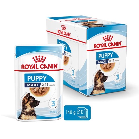 ROYAL CANIN SHN Maxi Puppy w sosie - mokra karma dla szczeniąt - 10x140g