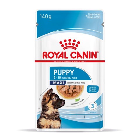 ROYAL CANIN SHN Maxi Puppy w sosie - mokra karma dla szczeniąt - 10x140g