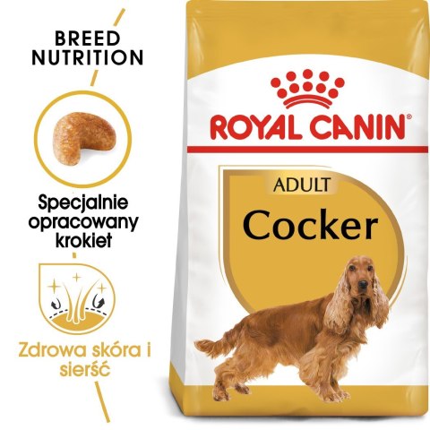 Royal Canin BHN Cocker Adult - sucha karma dla psa dorosłego - 12kg