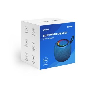 SAVIO GŁOŚNIK BEZPRZEWODOWY BLUETOOTH NIEBIESKI 5W BS-042