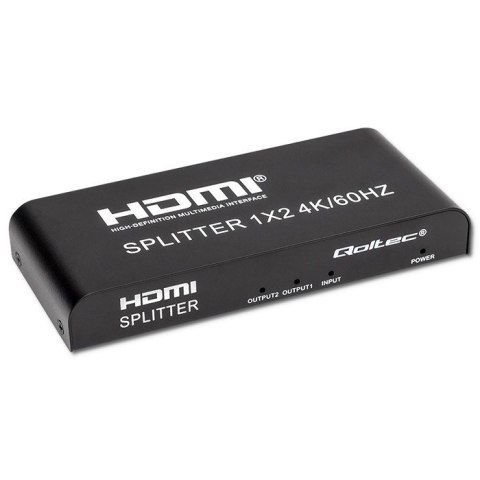 QOLTEC ROZDZIELACZ SPLITTER 2XHDMI 4KX2K | 6GB/S | 60HZ