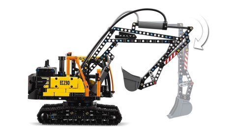 LEGO Technic 42175 Ciężarówka Volvo FMX i koparka EC230 Electric