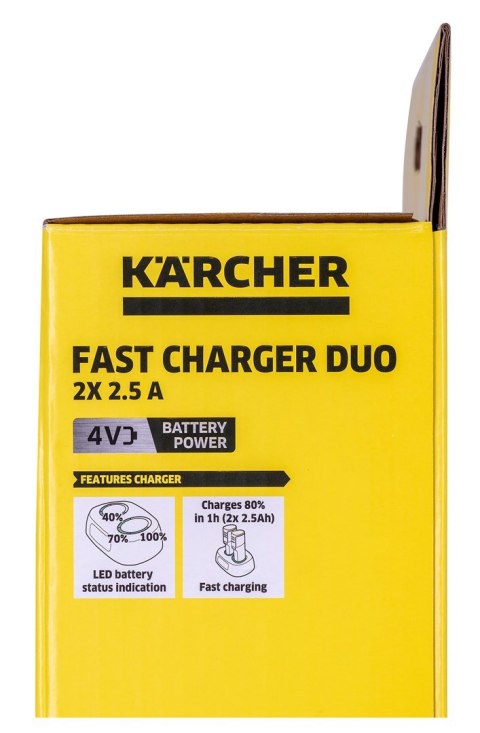 Szybka ładowarka KARCHER Duo BatteryPower 4V 2x2,5A 2.443-060.0