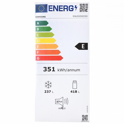 Chłodziarko-zamrażarka SAMSUNG Side by Side RS62DG5003S9EO