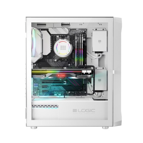 LOGIC OBUDOWA PORTOS ARGB MIDI USB 3.0 WHITE