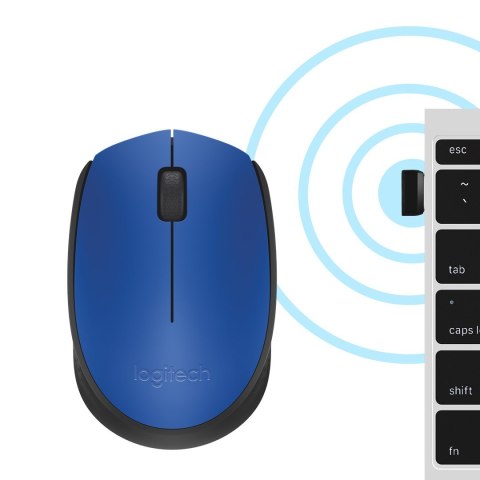 Mysz Logitech 910-004640 (optyczna; 1000 DPI; kolor niebieski