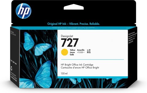 HP Żółty wkład atramentowy 727 DesignJet 130 ml