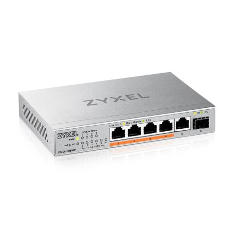 Switch Zyxel XMG-105HP 6p PoE (PoE++: 4) 70W Unmanaged Multigigabit